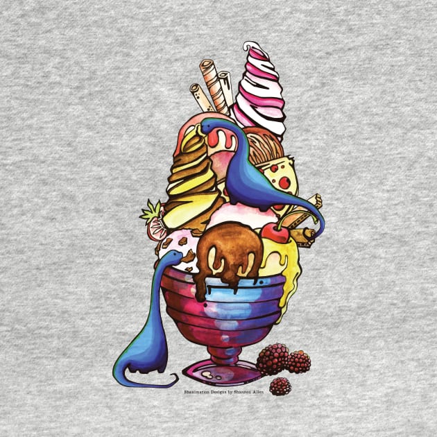 Dinosaur Ice Cream by Shanimation